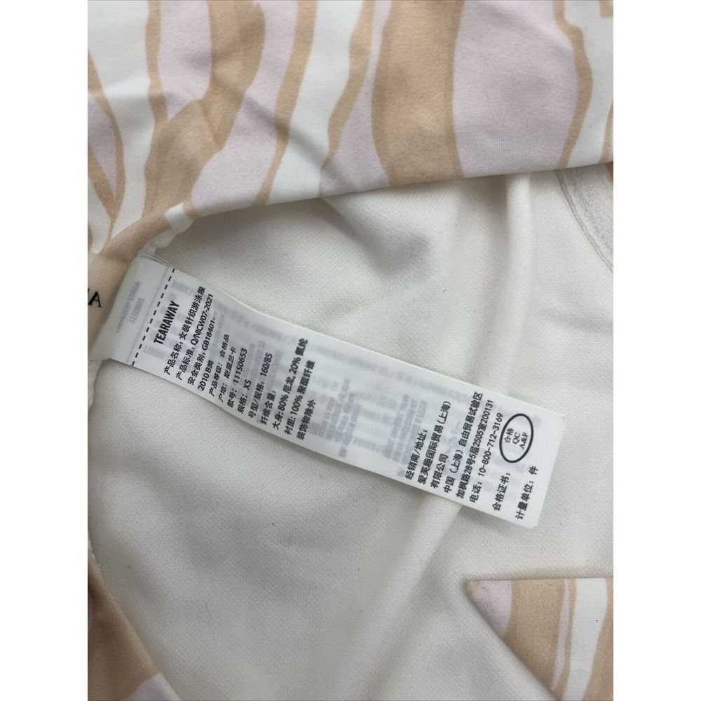 Abercrombie & Fitch‎ One Piece Swimsuit Peach White Swirl Underwire Retro XS - Picture 6 of 7